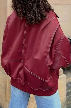 MICAS Outerwear|Outerwear-Collared Zipper Jacket