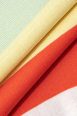 MICAS Knitwear|Knit Dresses-Color Block Backless Cami Knit Dress