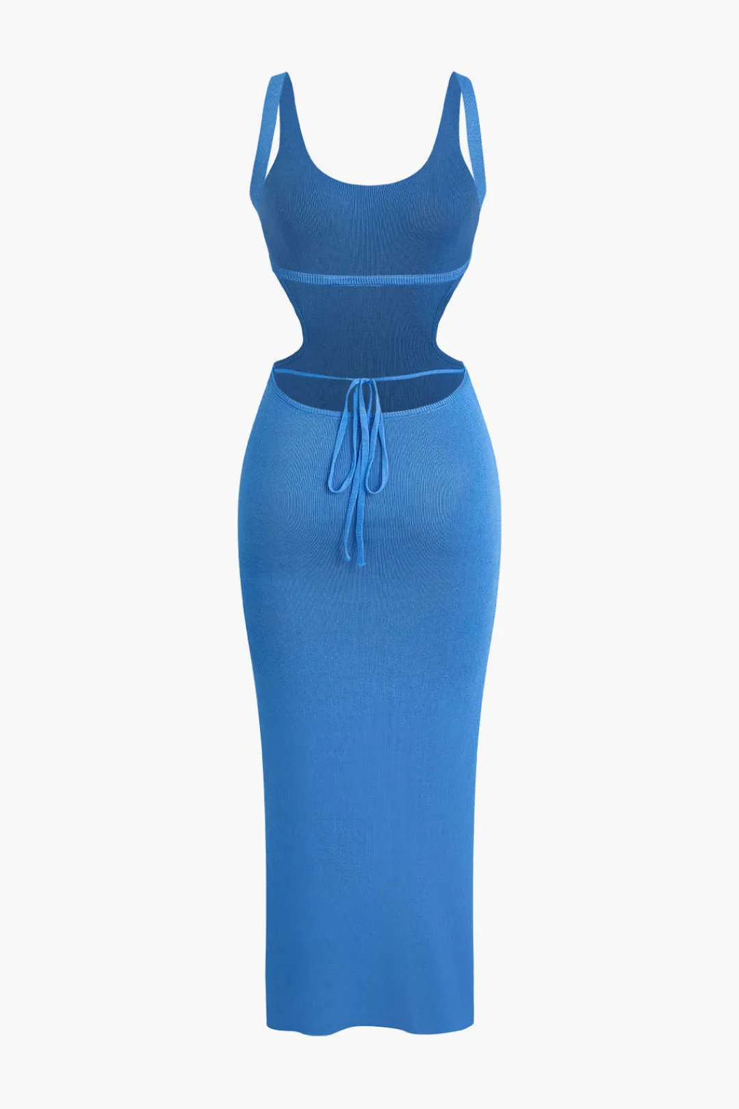 MICAS Knitwear|Knit Dresses-Color Block Backless Cami Knit Dress