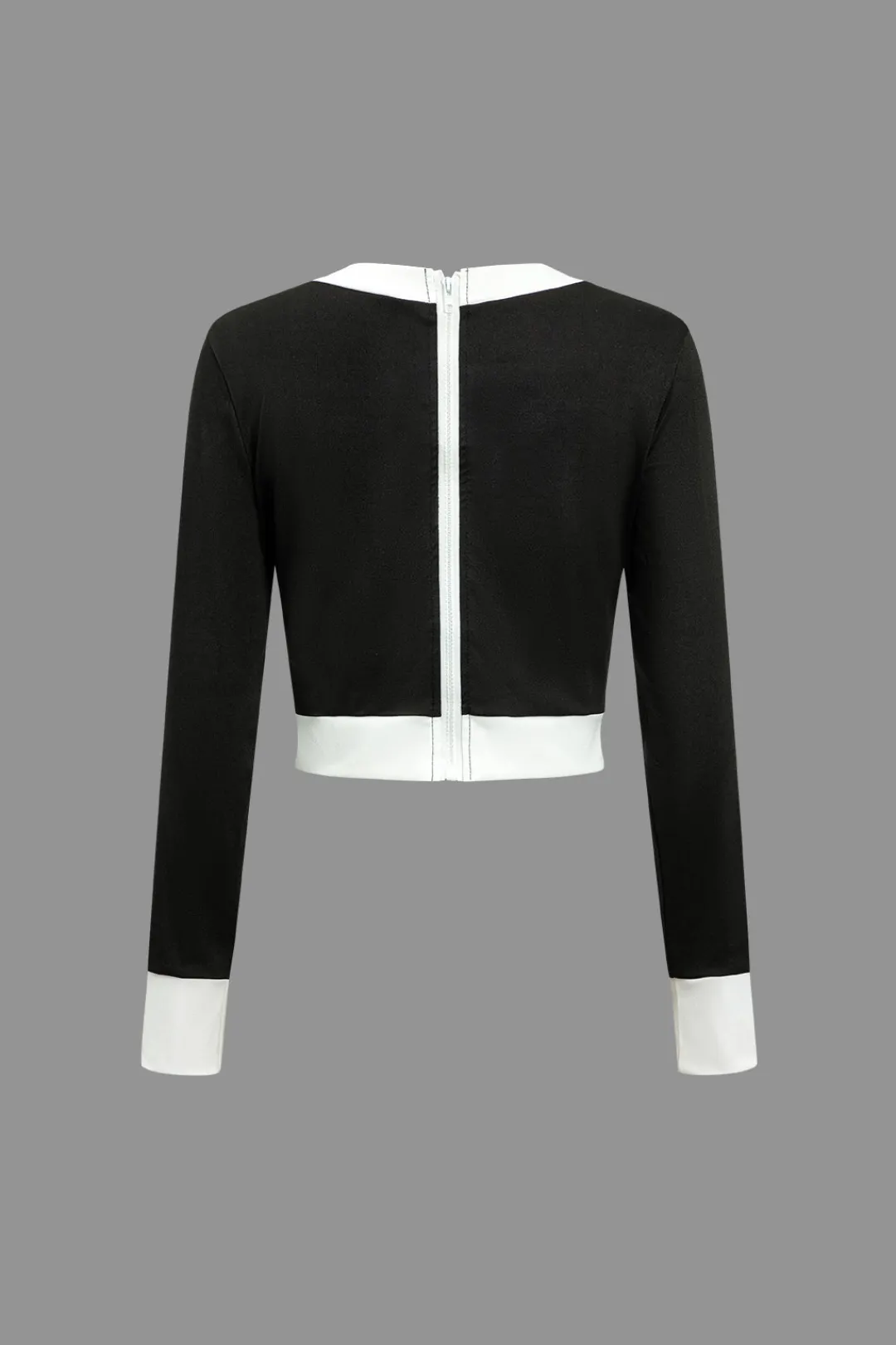 MICAS Skirt Sets-Color Block Button Pocket Skirt Set BLACK