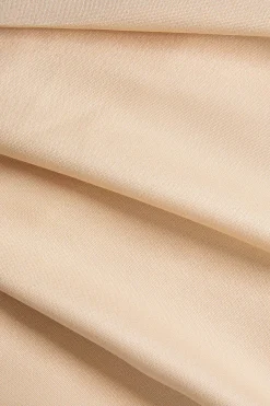 MICAS Skirt Sets-Color Block Cropped Blazer And Button Detail Skort Set BEIGE