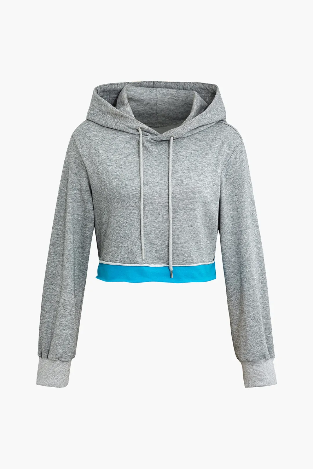 MICAS Outerwear|Outerwear-Color Block Hooded Jacket LIGHT GRAY