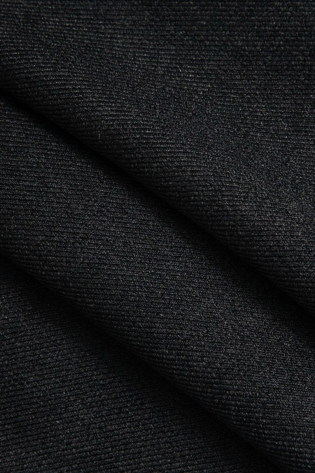 MICAS Skirts-Color Block Pleated Asymmetrical Skirt BLACK