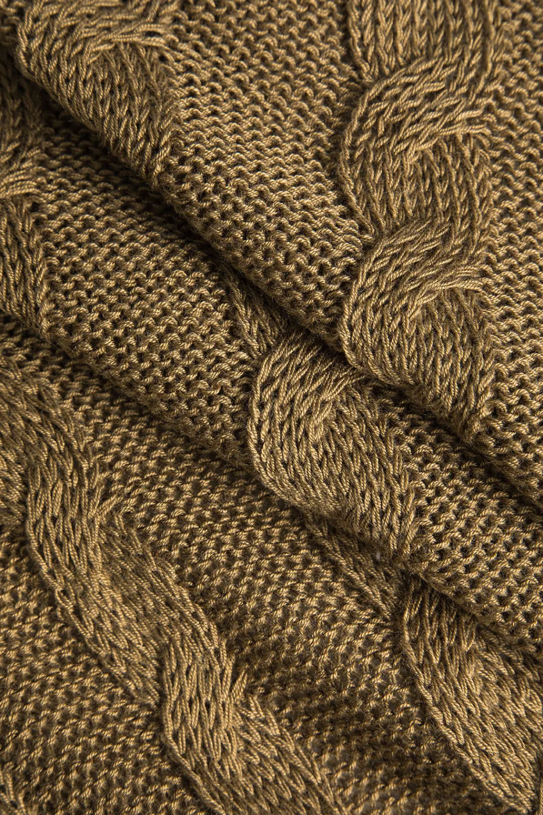 MICAS Outerwear|Knitwear-Color Block Print Button Sweater Cardigan