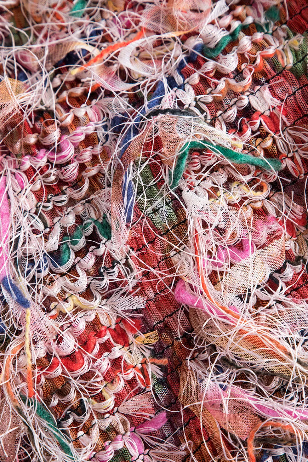 MICAS Long Sleeve Tops|Long Sleeves Tops-Color Block Print Fringe Long-Sleeve Shirt BEIGE