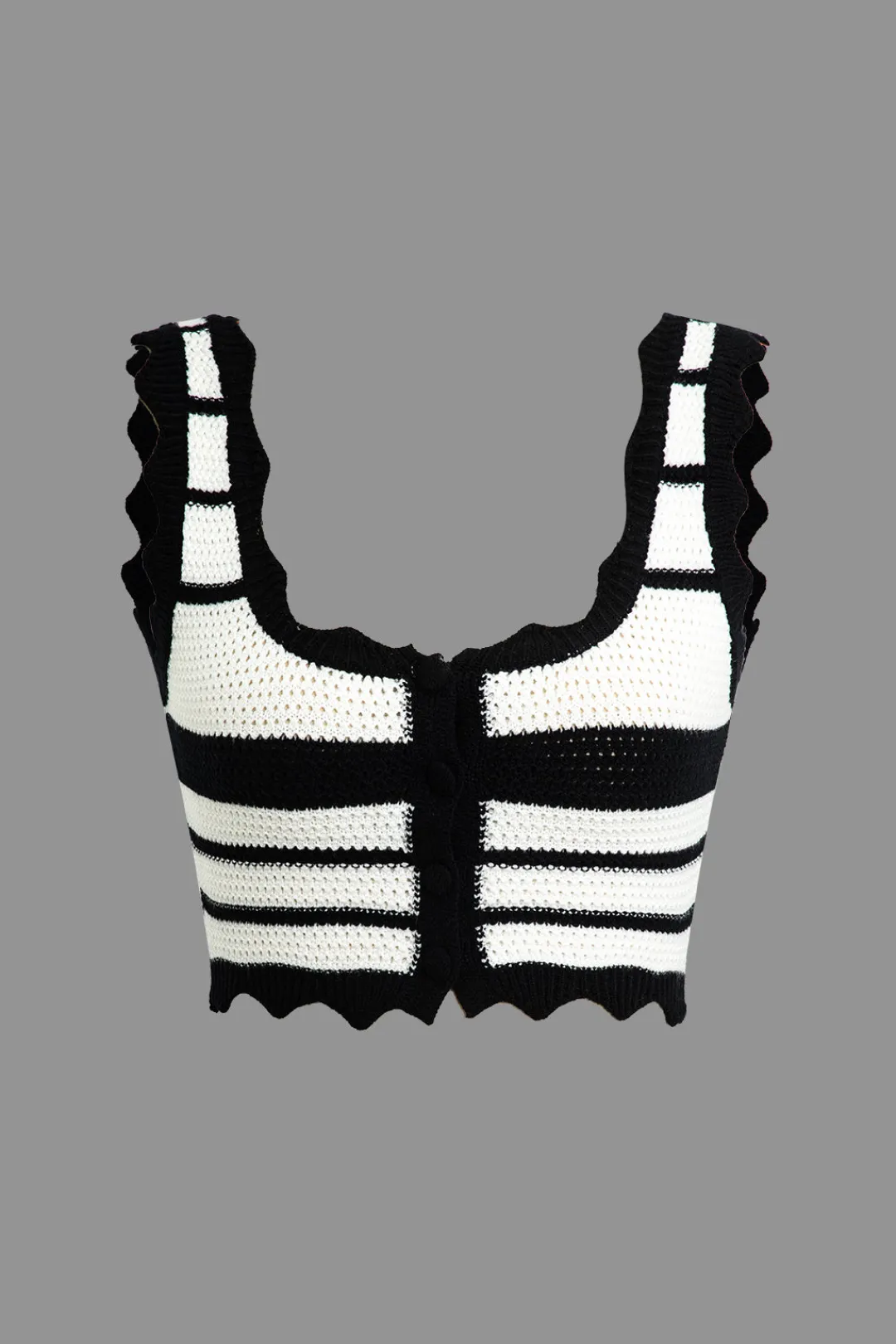 MICAS Knitwear|Vacation Sets-Color Block Stripe Knit Cami Top And Skirt Set Contrast Color