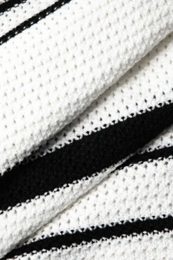 MICAS Knitwear|Vacation Sets-Color Block Stripe Knit Cami Top And Skirt Set Contrast Color