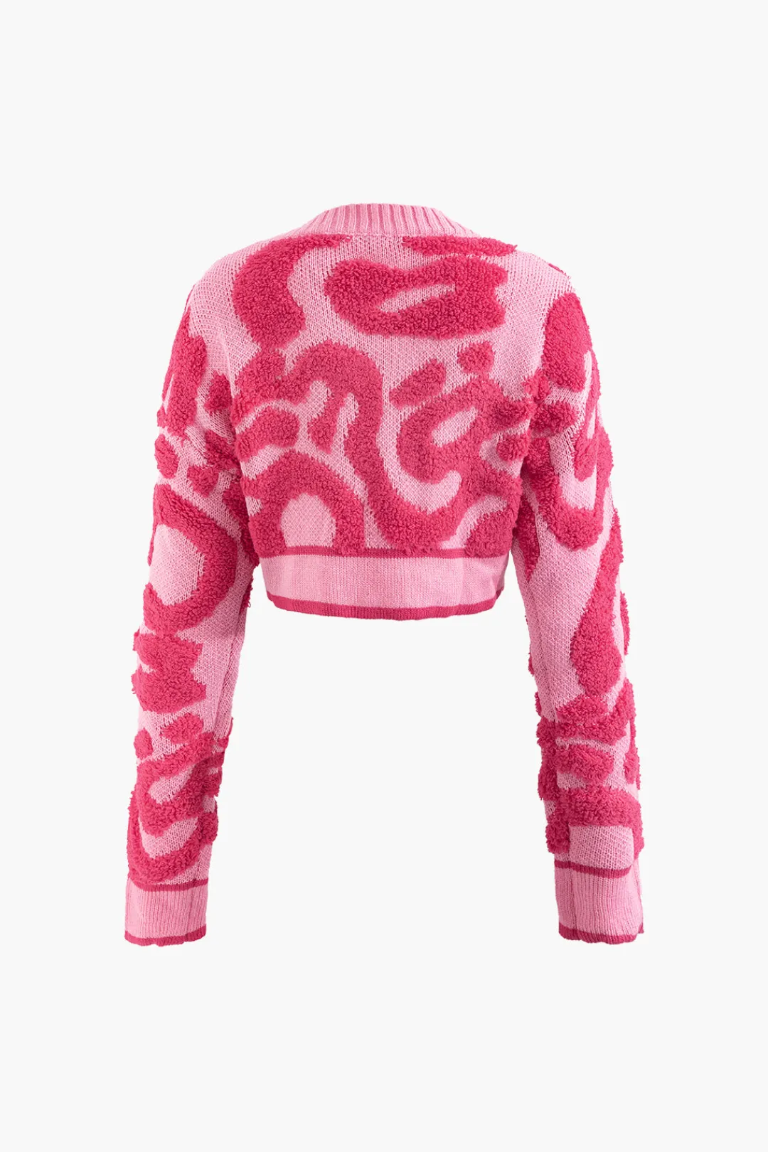 MICAS Outerwear|Knitwear-Colorblock V-neck Knit Button Up Cardigan