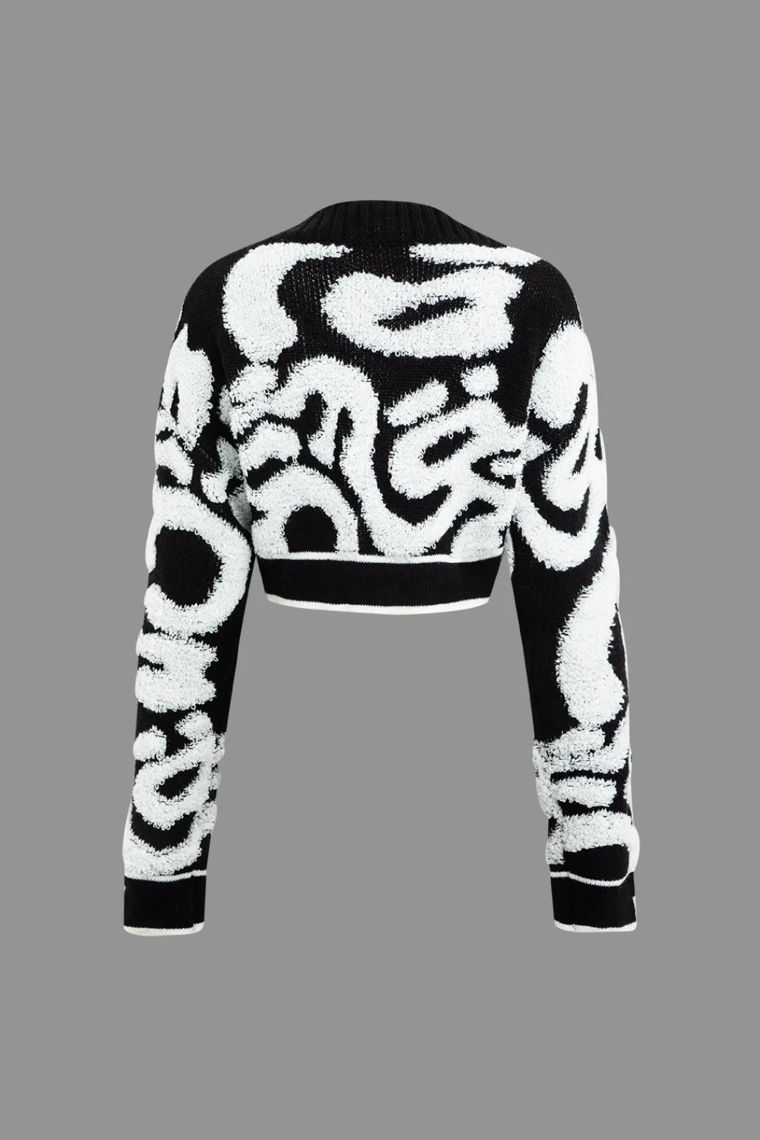 MICAS Outerwear|Knitwear-Colorblock V-neck Knit Button Up Cardigan