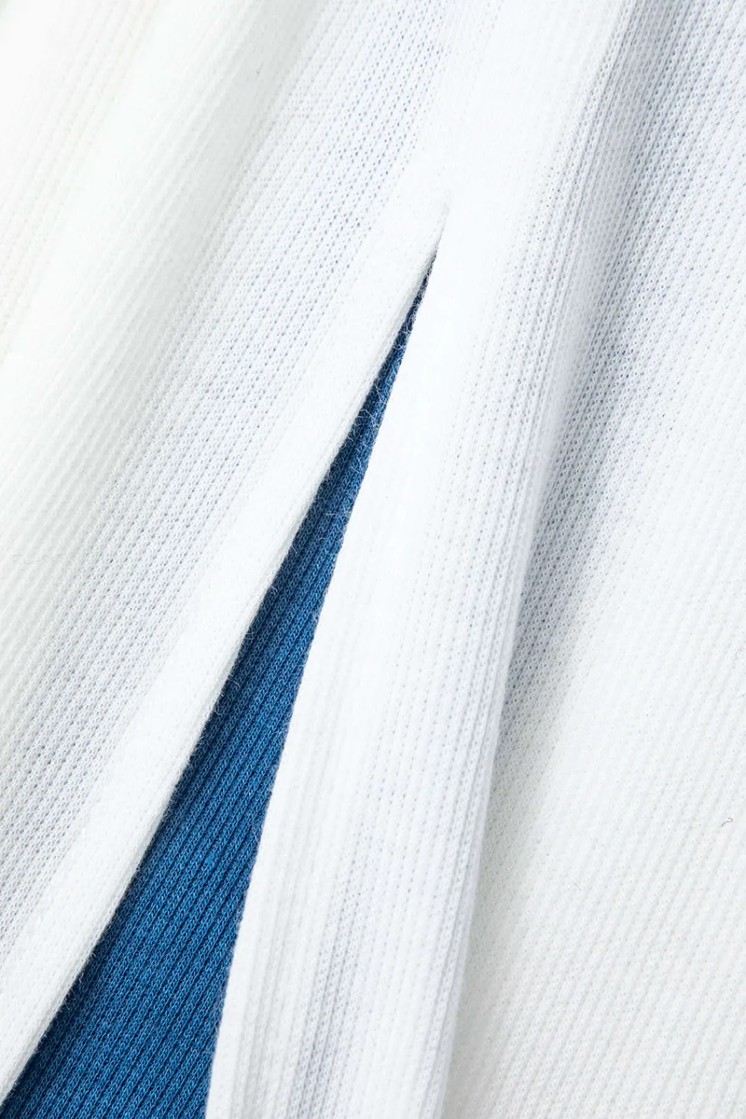 MICAS Maxi Dresses-Colorblock V-neck Ribbed Split Maxi Dress