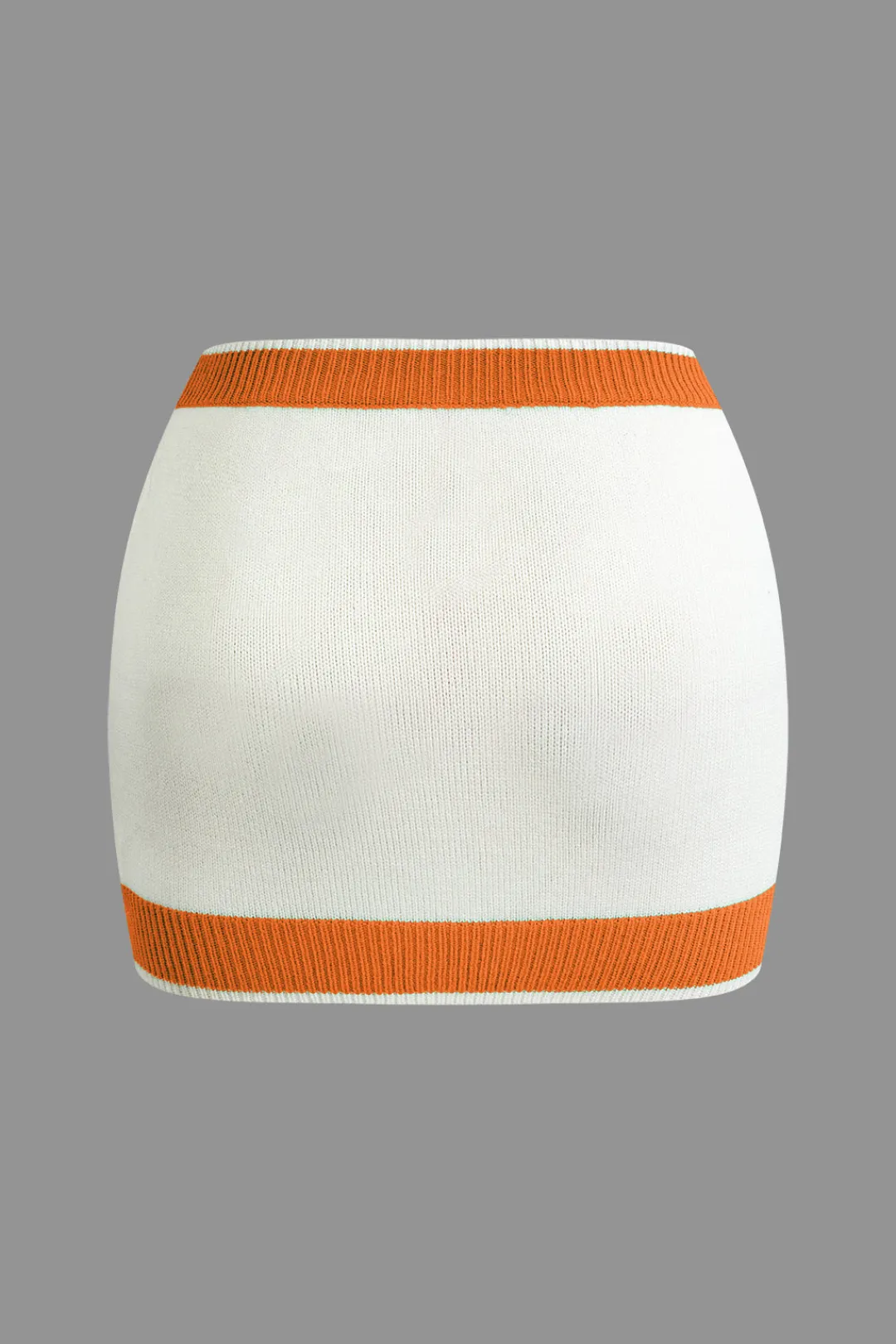 MICAS Vacation Sets|Knit Sets-Contrast Collar Crop Knit Top And Mini Skirt Set