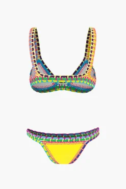 MICAS Swimwear|Vacation Sets-Contrast Crochet Trim Bikini Set