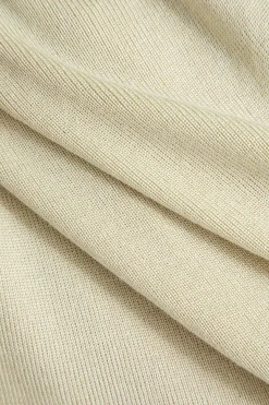 MICAS Long Sleeve Dresses|Knitwear-Contrast Knit Bowknot Back Pleated Mini Dress