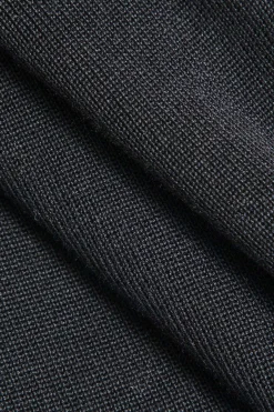 MICAS Long Sleeve Dresses|Knitwear-Contrast Knit Bowknot Back Pleated Mini Dress