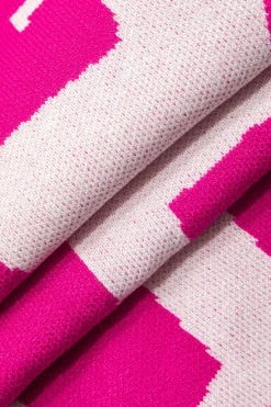 MICAS Knit Dresses-Contrast Knit Slip Maxi Dress