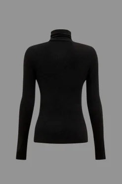 MICAS Long Sleeve Tops|Long Sleeves Tops-Contrast Long-Sleeve Top