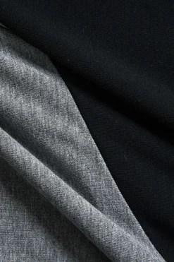 MICAS Long Sleeve Tops|Long Sleeves Tops-Contrast Mock Neck Long-Sleeve Top Contrast Color