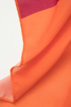 MICAS Swimwear|Vacation Sets-Contrast One Shoulder Bodysuit And Wrap Skirt Set MULTICOLOR