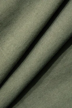 MICAS Skirts-Contrast Pleated Mini Skirt MILITARY