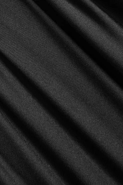 MICAS Long Sleeve Dresses|Mini Dresses-Contrast Ruffle Neck Tie Front Bell Sleeve Mini Dress