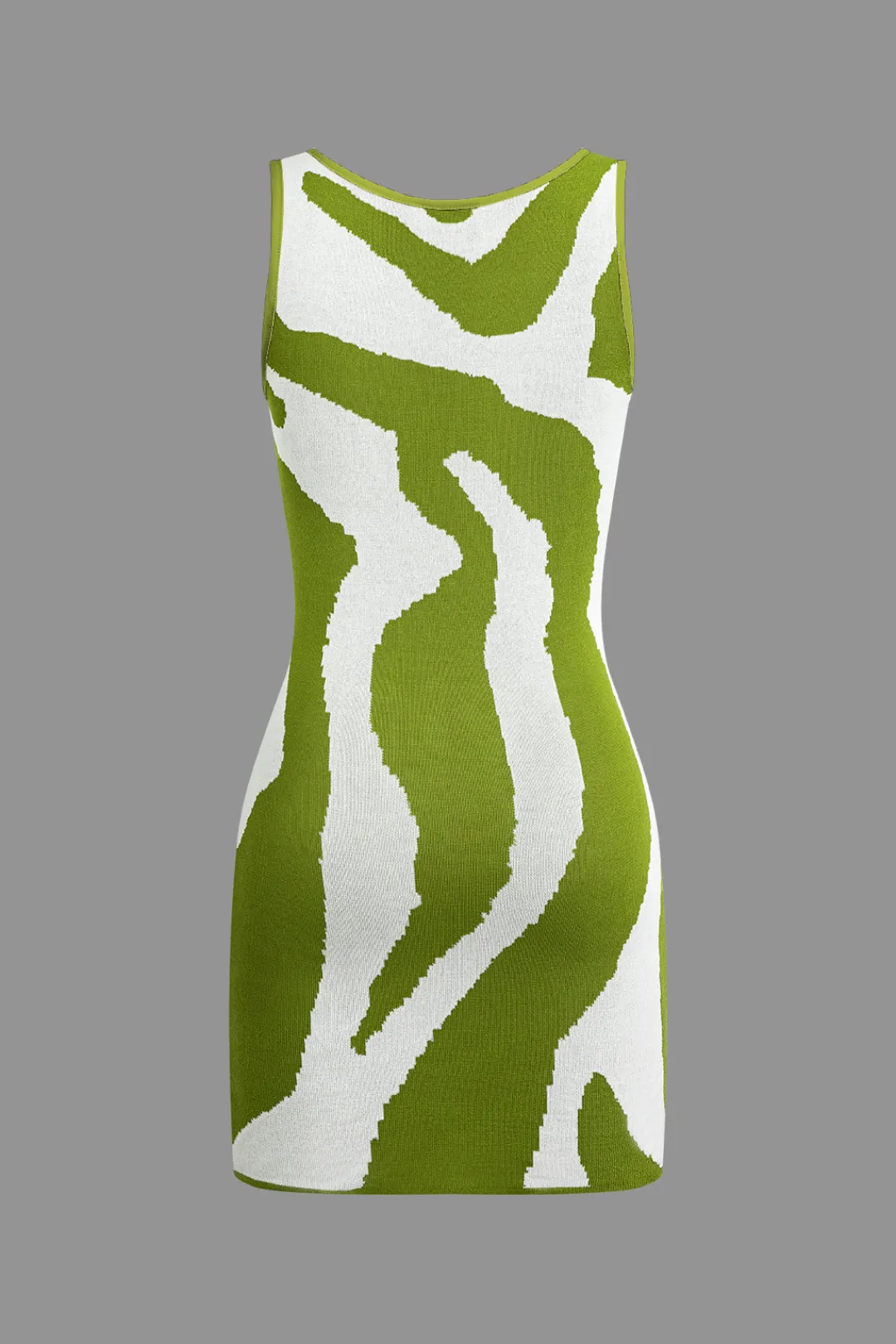 MICAS Knitwear|Knit Dresses-Contrast Sleeveless Knit Mini Dress