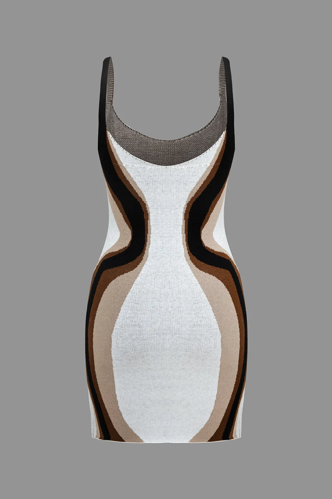 MICAS Knitwear|Knit Dresses-Contrast Slip Knit Mini Dress Contrast Color