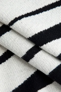 MICAS Knitwear-Contrast Sweater Tube Top IVORY