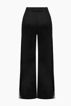 MICAS Pant Sets-Contrast Tie-Up Trouser Sets BLACK