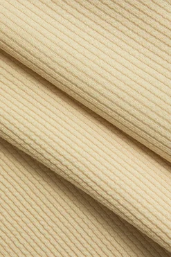 MICAS Short Sets-Contrast Trim Ribbed Tube Top And Shorts Set