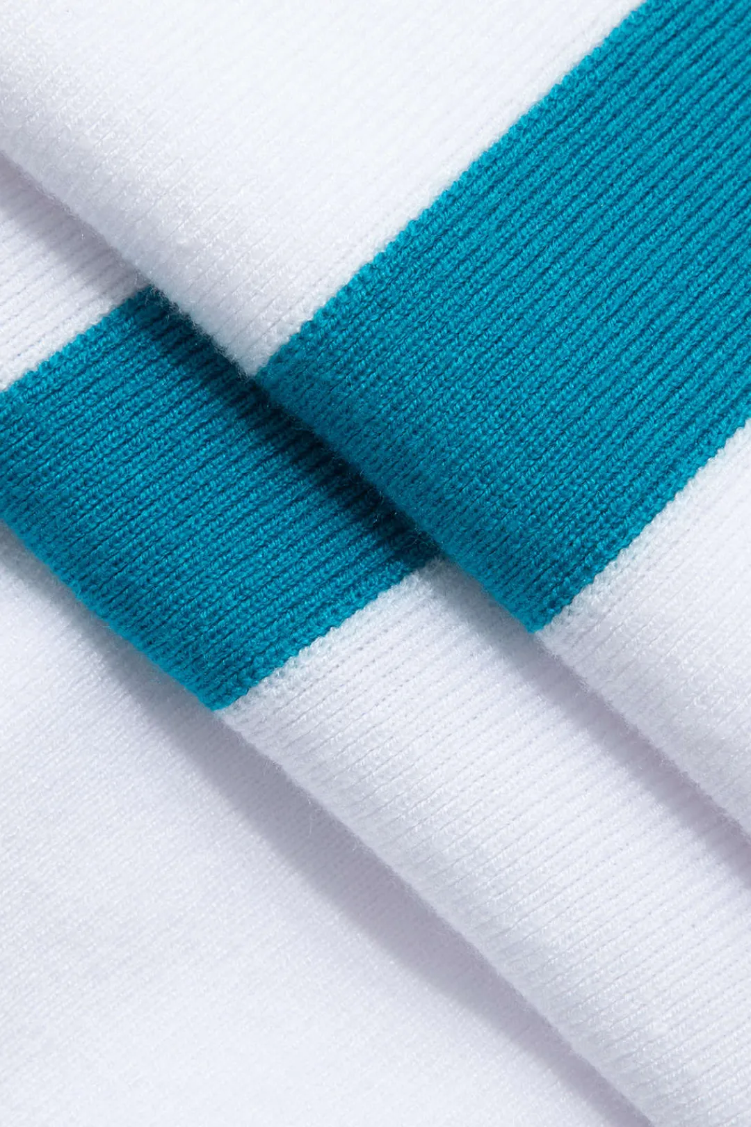 MICAS Mini Dresses|Knitwear-Contrast V-neck Knit Mini Dress Contrast Color