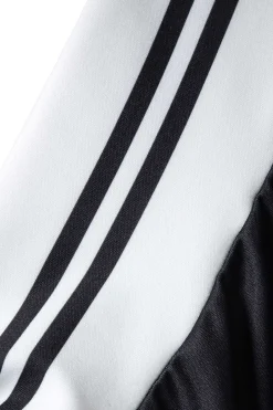 MICAS Pant Sets-Contrast Zipper Collar Cropped Jacket And Trousers Set BLACK