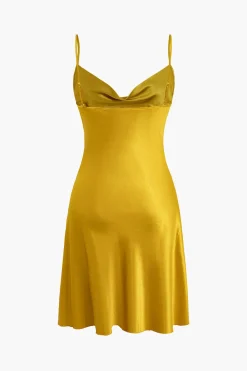 MICAS Lingerie & Sleepwear-Cowl Neck Slip Dress Lingerie