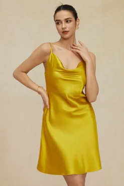 MICAS Lingerie & Sleepwear-Cowl Neck Slip Dress Lingerie