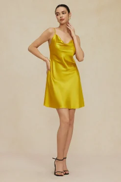 MICAS Lingerie & Sleepwear-Cowl Neck Slip Dress Lingerie