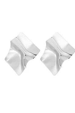 MICAS Earrings|Accessories-Crinkled Statement Earrings