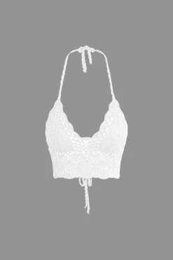 MICAS Knitwear|Vacation Sets-Crochet Halter Knit Cami Top And Mini Skirt Set