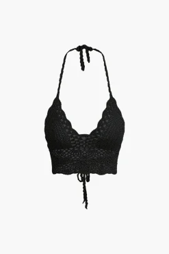 MICAS Knitwear|Vacation Sets-Crochet Halter Knit Cami Top And Mini Skirt Set