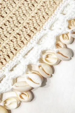 MICAS Knitwear|Knit Bottoms-Crochet Shell Tassel Knit Skirt