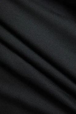 MICAS Skirt Sets-Crop Off Shoulder Top And Skirt Set BLACK