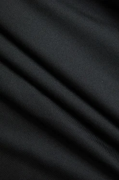 MICAS Skirt Sets-Crop Off Shoulder Top And Skirt Set BLACK