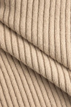 MICAS Knitwear|Knit Bottoms-Crossed Sweater Asymmetrical Midi Skirt