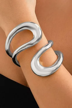 MICAS Bracelets|Accessories-Cut Out Asymmetrical Bracelet