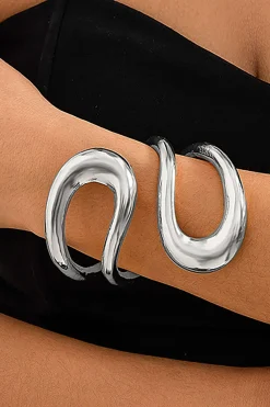 MICAS Bracelets|Accessories-Cut Out Asymmetrical Bracelet