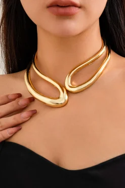 MICAS Necklaces|Accessories-Cut Out Asymmetrical Necklace