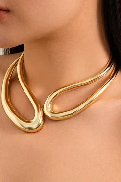 MICAS Necklaces|Accessories-Cut Out Asymmetrical Necklace