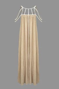 MICAS Maxi Dresses-Cut Out Backless Maxi Dress