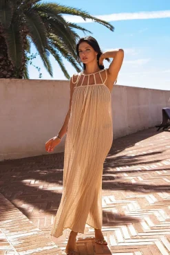 MICAS Maxi Dresses-Cut Out Backless Maxi Dress