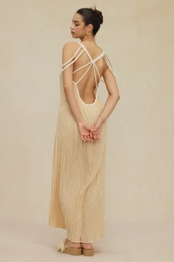 MICAS Maxi Dresses-Cut Out Backless Maxi Dress