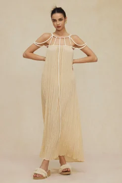 MICAS Maxi Dresses-Cut Out Backless Maxi Dress