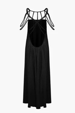 MICAS Maxi Dresses-Cut Out Backless Maxi Dress